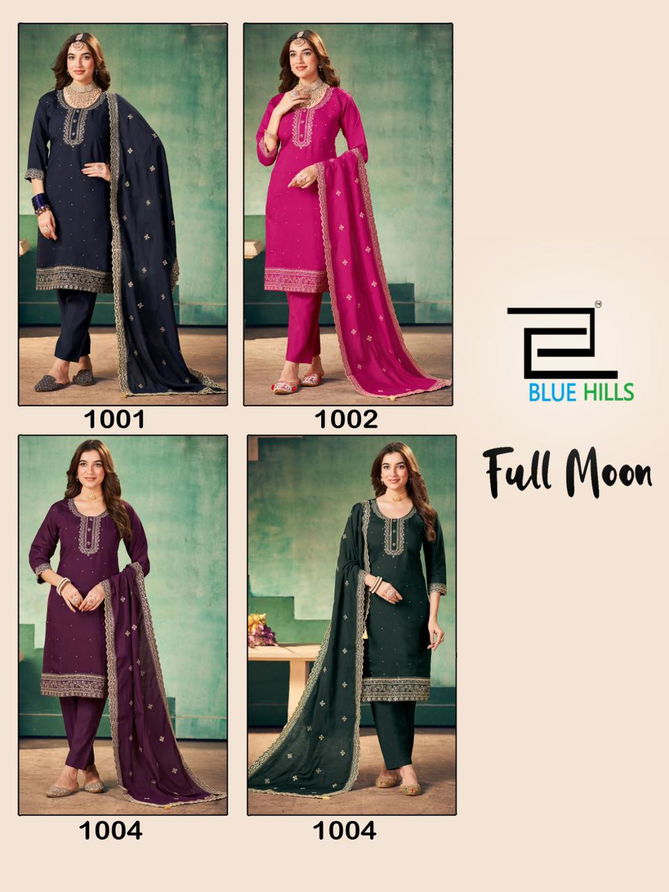 Full Moon By Blue Hills Sequence work Readymade Suits Catalog

